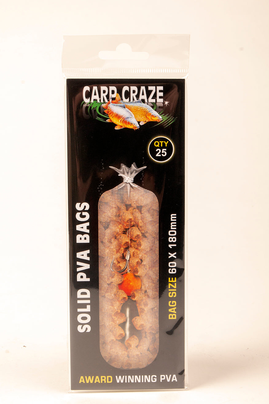 Carp Craze Pva Solid Film Bags 50 Pack