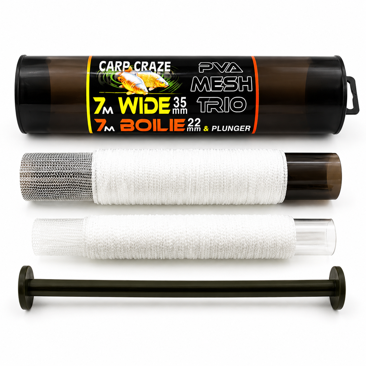 Carp Craze PVA System Trio Wide 35mm & Boilie 22mm Mesh Kit