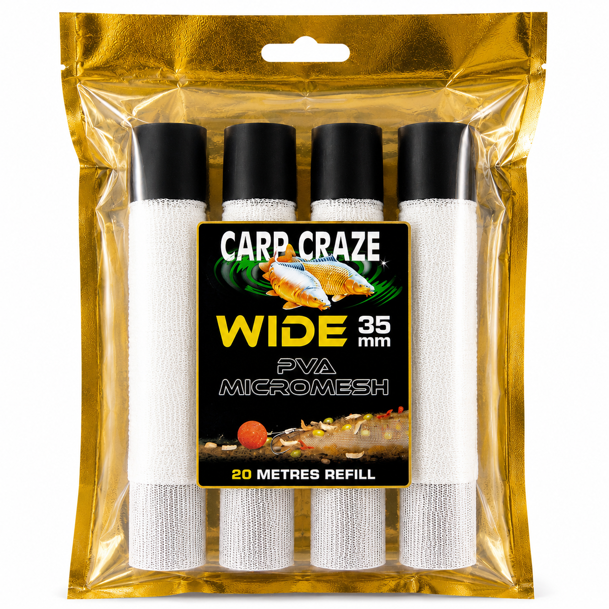 Carp Craze PVA Mesh Pre-Tubed Refills 20m Kit With Free Plunger