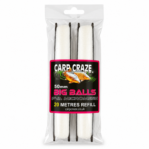 Carp Craze BIG BALLS 50mm PVA Mesh Refill 40m Buy 1 Get 1 Free