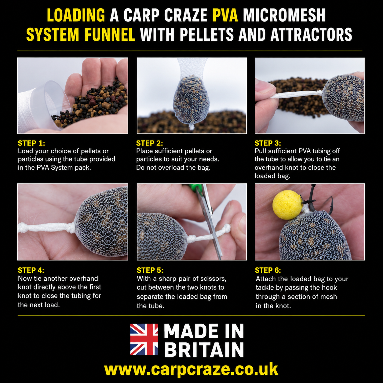 Carp Craze PVA Mesh System Kit 35mm Wide Complete Anti Ladder PVA System