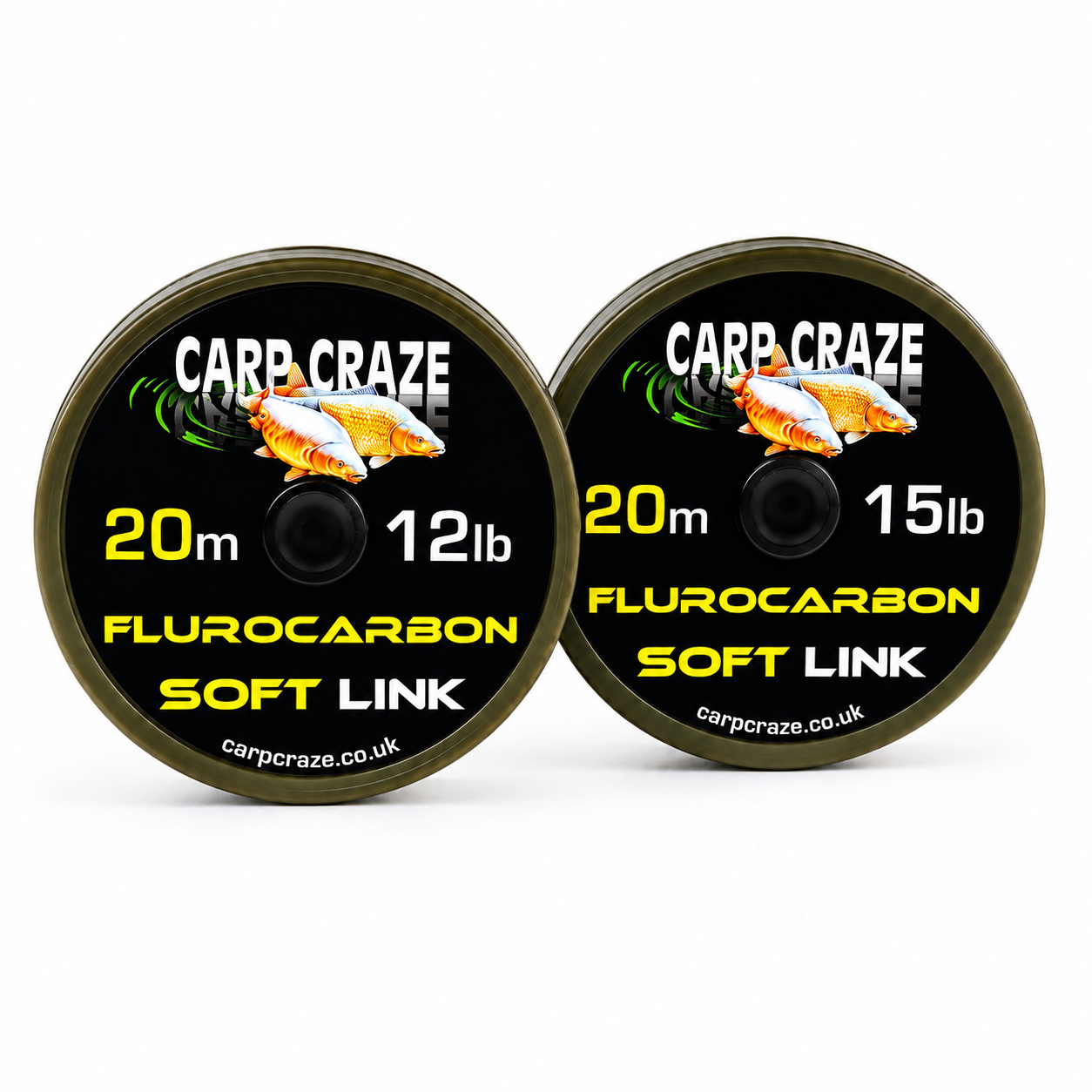 Carp Craze Soft Fluorocarbon Hook Link 20m 12lb 15lb Carp Rig Line