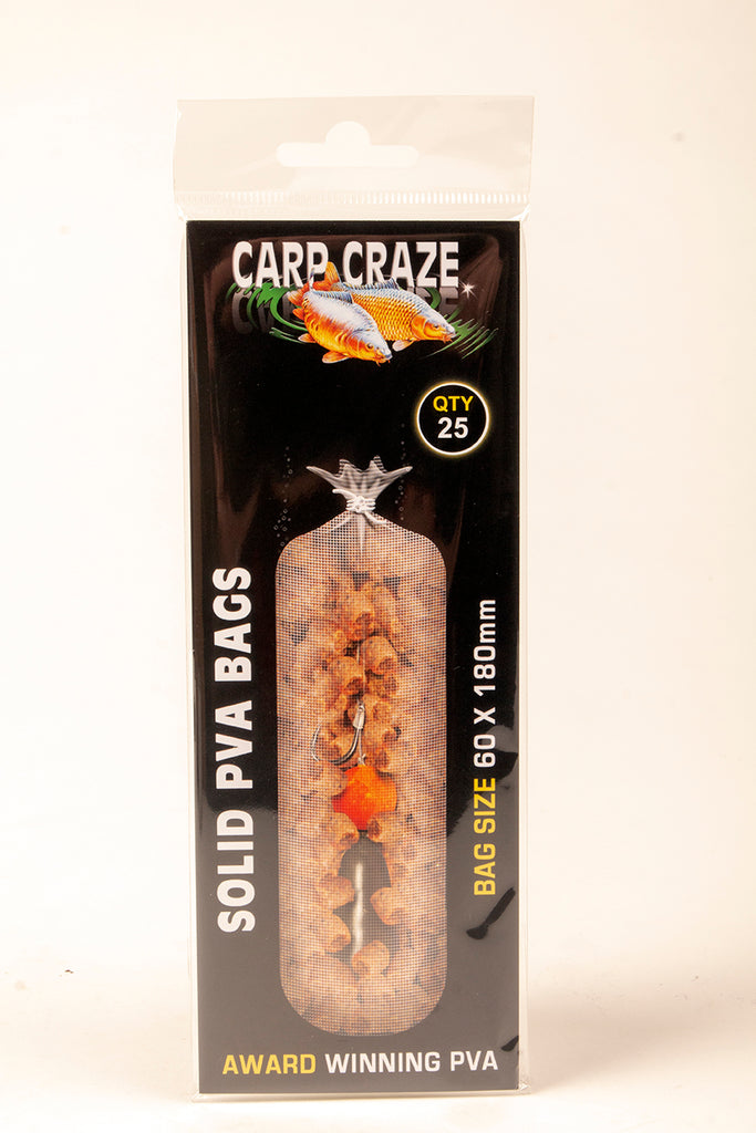 Carp Craze Pva Solid Film Bags 50 Pack