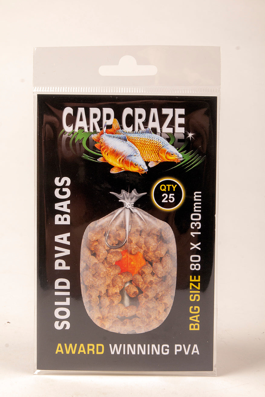 Carp Craze Pva Solid Film Bags 50 Pack