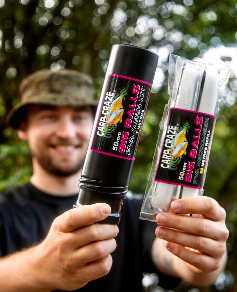 Carp Craze PVA 50mm BIG BALLS 20 Metres Refill *BUY 1 GET 1 FREE !!!*