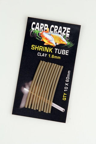 Carp Craze Shrink Tube -Trans. Clay 1.2/1.6mm 10 x 60mm